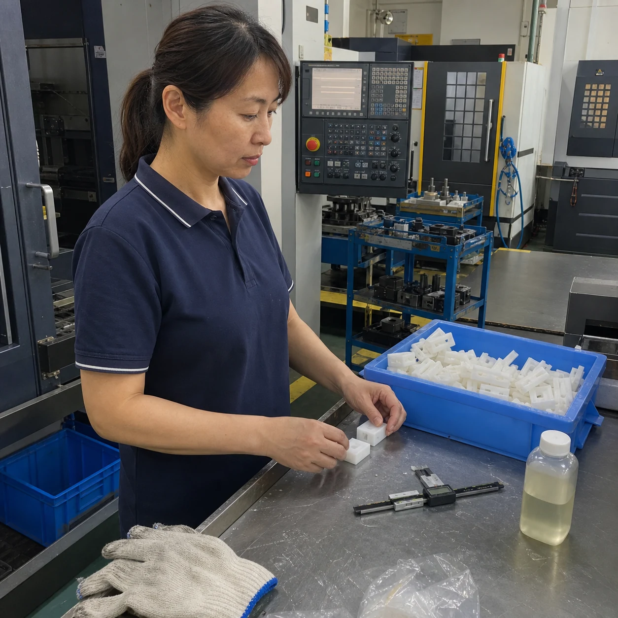POM定位滑块首件复测与平台客户证据资料准备现场